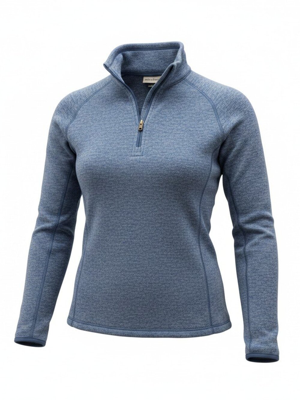 Eddie Bauer Women’s XS Fleece Quarter Zip Blue Soft Pullover Cozy Outdoor Layer